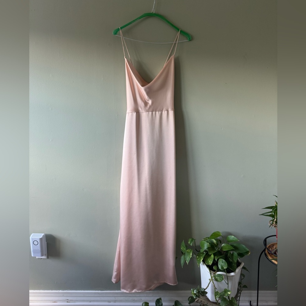 Elegant Pink Bridesmaid Dress
